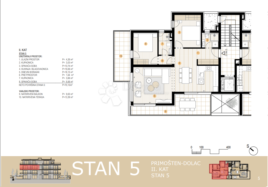 PRIMOŠTEN - PIANO TERRA PRIMA FILA SUL MARE