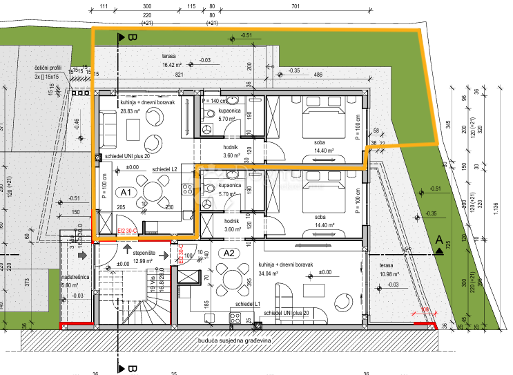 Allogio Kanfanar, 56,64m2