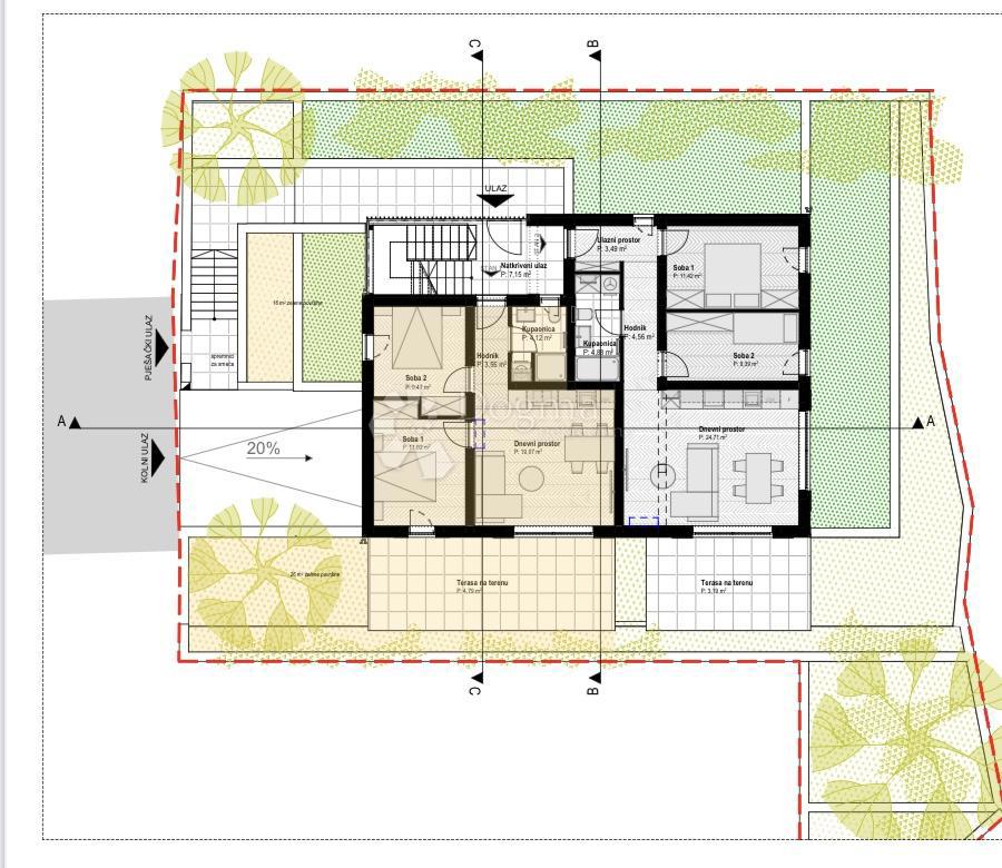 Allogio Cres, 52,03m2