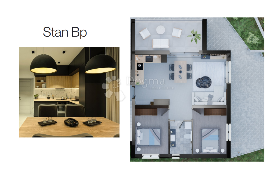 ROGOZNICA - APPARTAMENTO AL PIANO TERRA DI UN NUOVO EDIFICIO