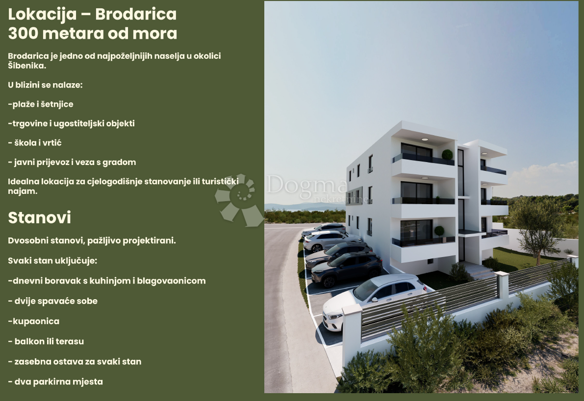 Allogio Brodarica, Šibenik - Okolica, 73,85m2