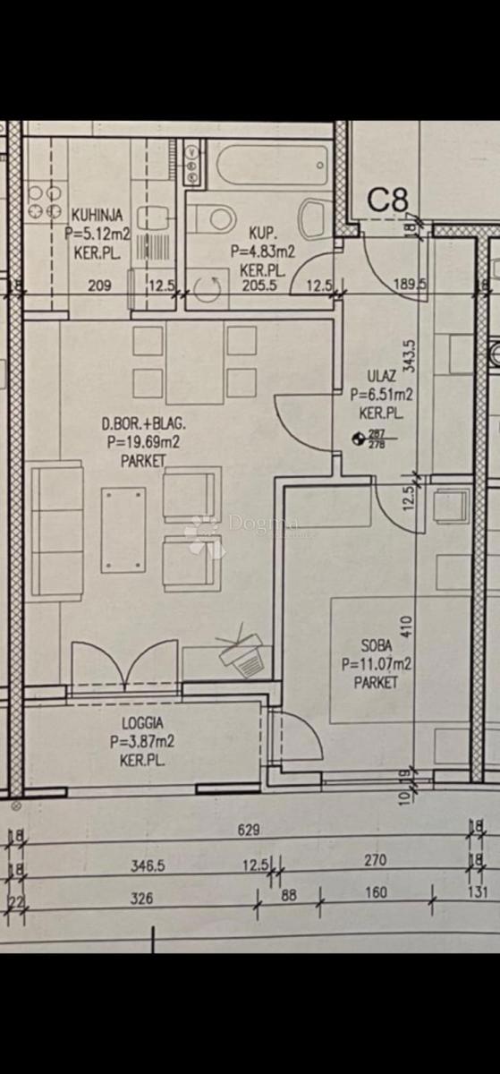 Allogio Vrbani, Trešnjevka - Jug, 52m2