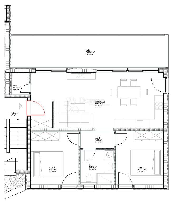 Allogio Vinjerac, Posedarje, 94,14m2