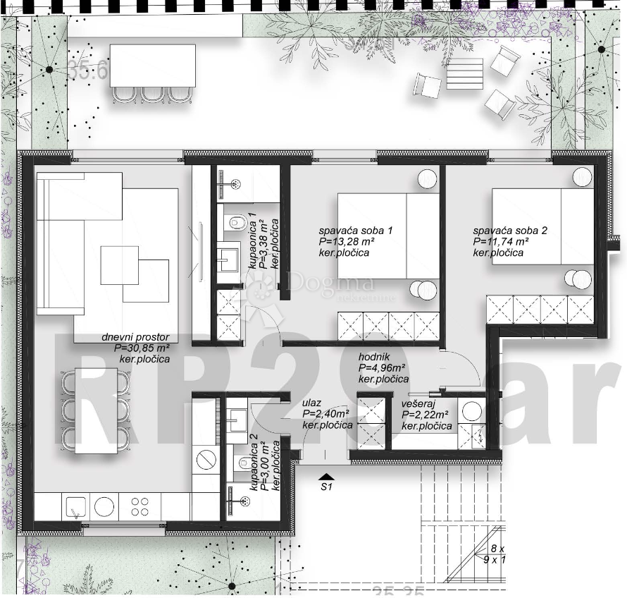 UNITÀ ABITATIVA 1 (OVEST) – SUPETAR, BRAČ – NUOVA COSTRUZIONE