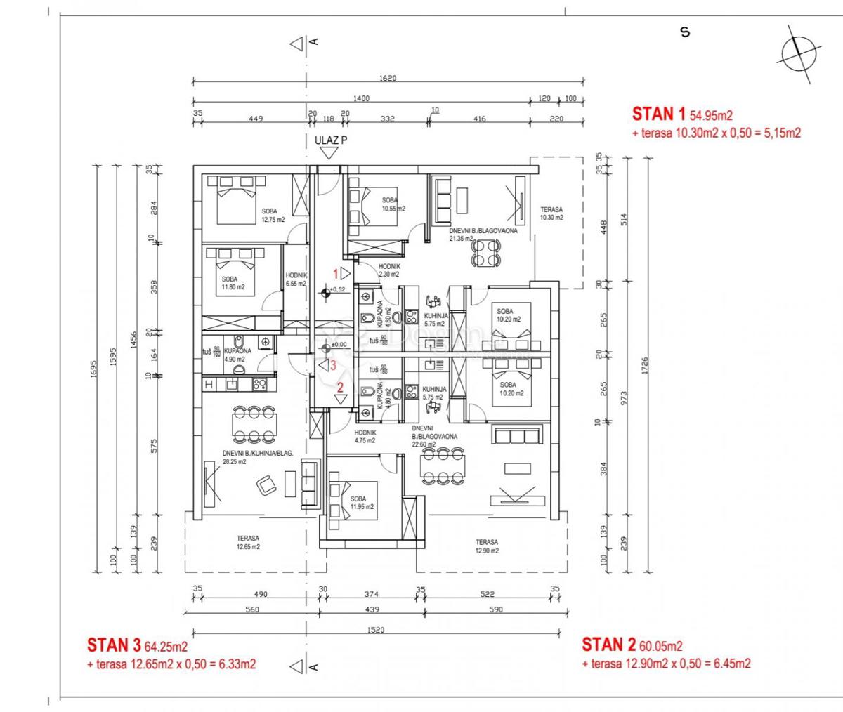 Appartamento Novi Vinodolski, 55m2