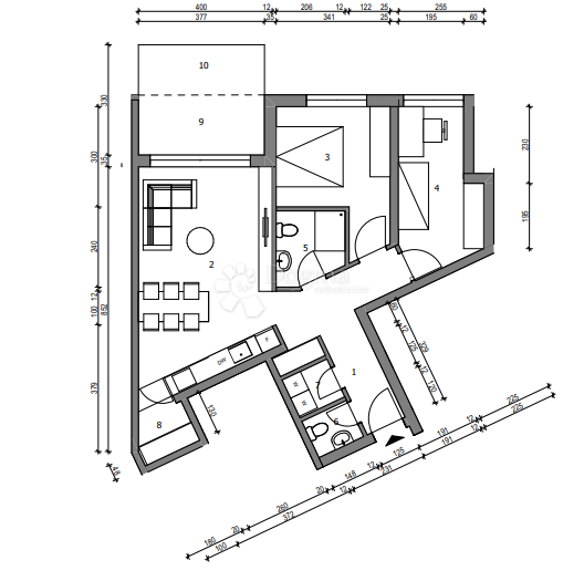 Allogio Sloboština, Novi Zagreb - Istok, 80,72m2