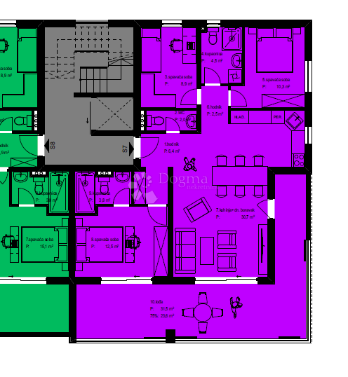Allogio Crvene kuće, Zadar, 146,54m2