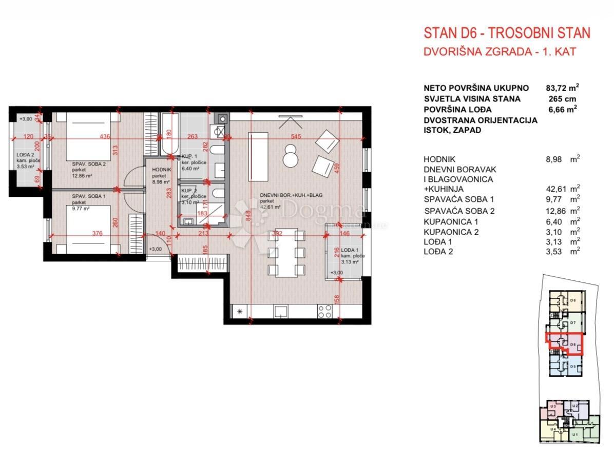 Allogio Laščina, Maksimir, 102,86m2