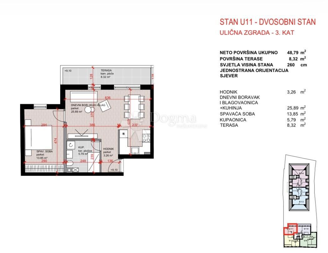 Allogio Laščina, Maksimir, 102,86m2