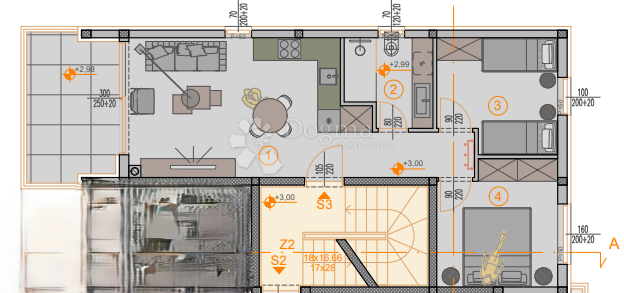 Allogio Štinjan, Pula, 66,27m2