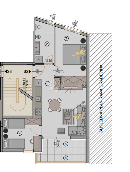 Allogio Centar, Pula, 77,88m2