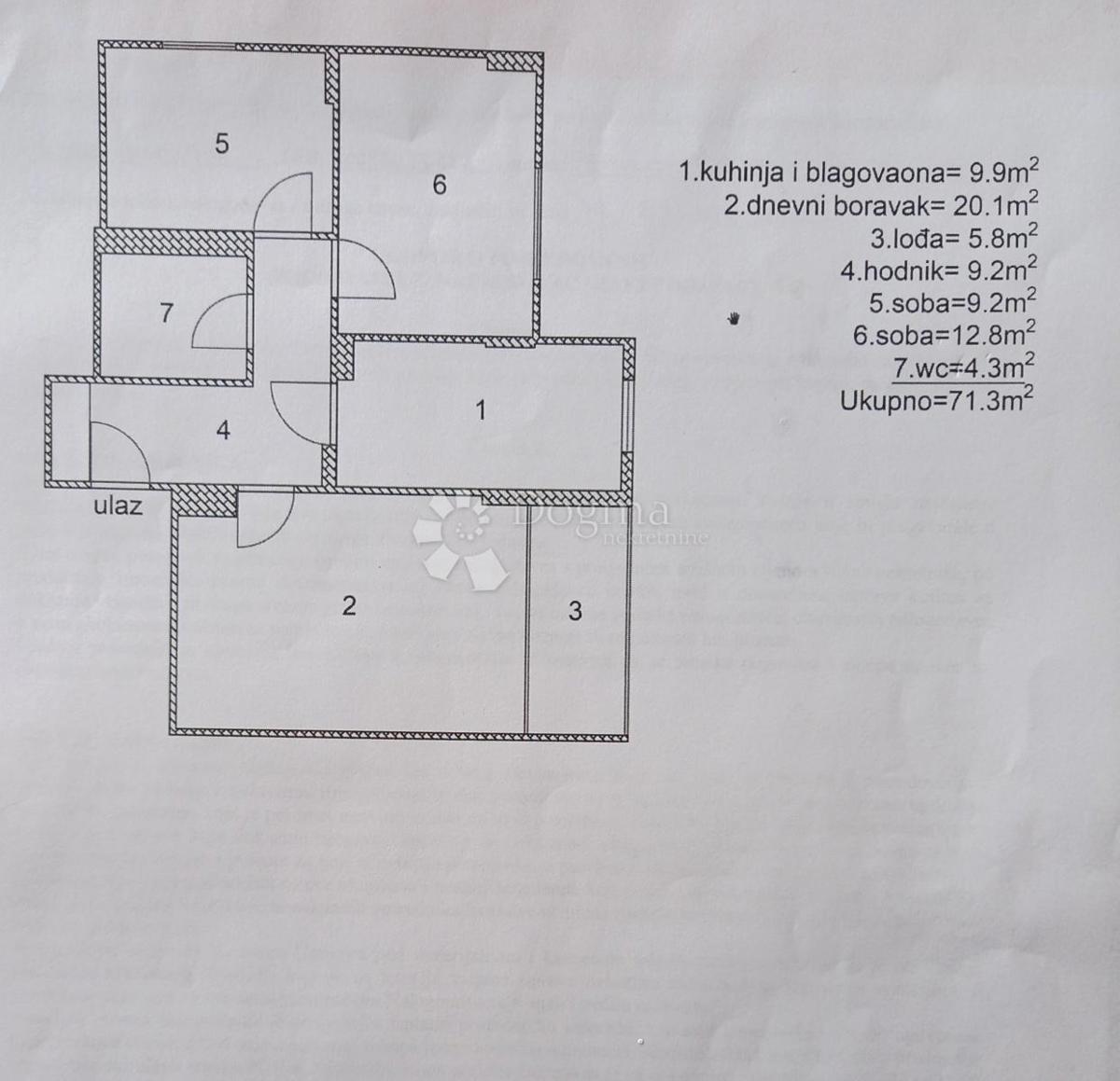 Allogio Podmurvice, Rijeka, 68,37m2