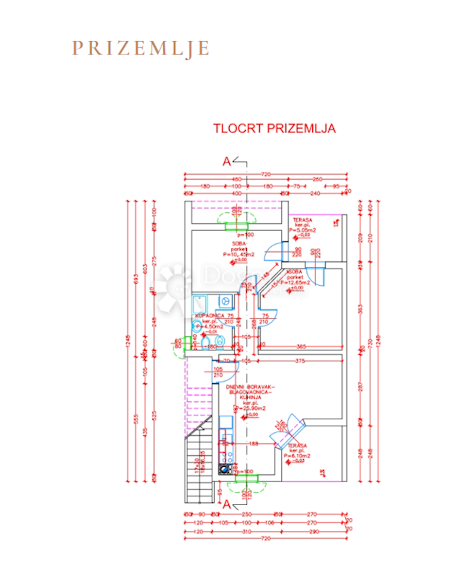 Allogio Medulin, 70,42m2