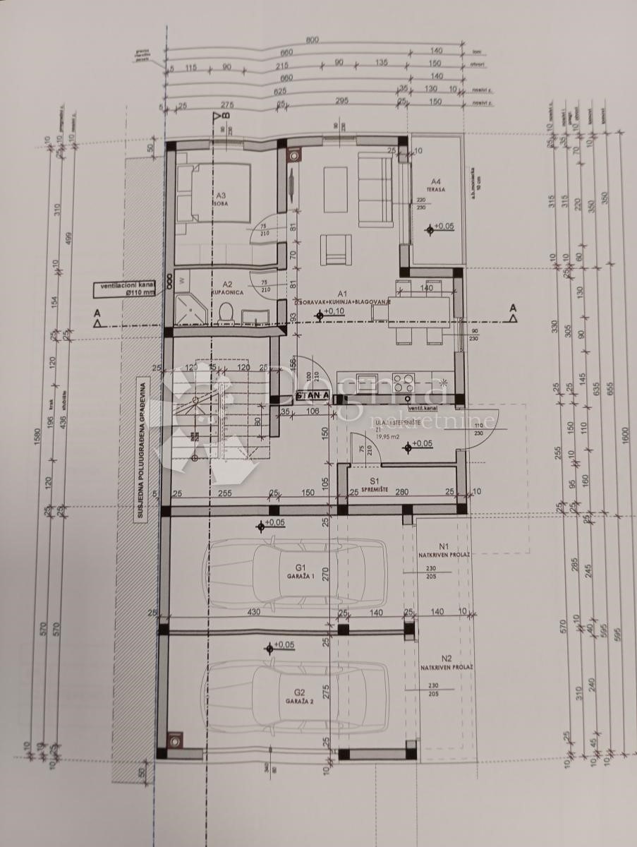 Terreno Medulin, 442m2