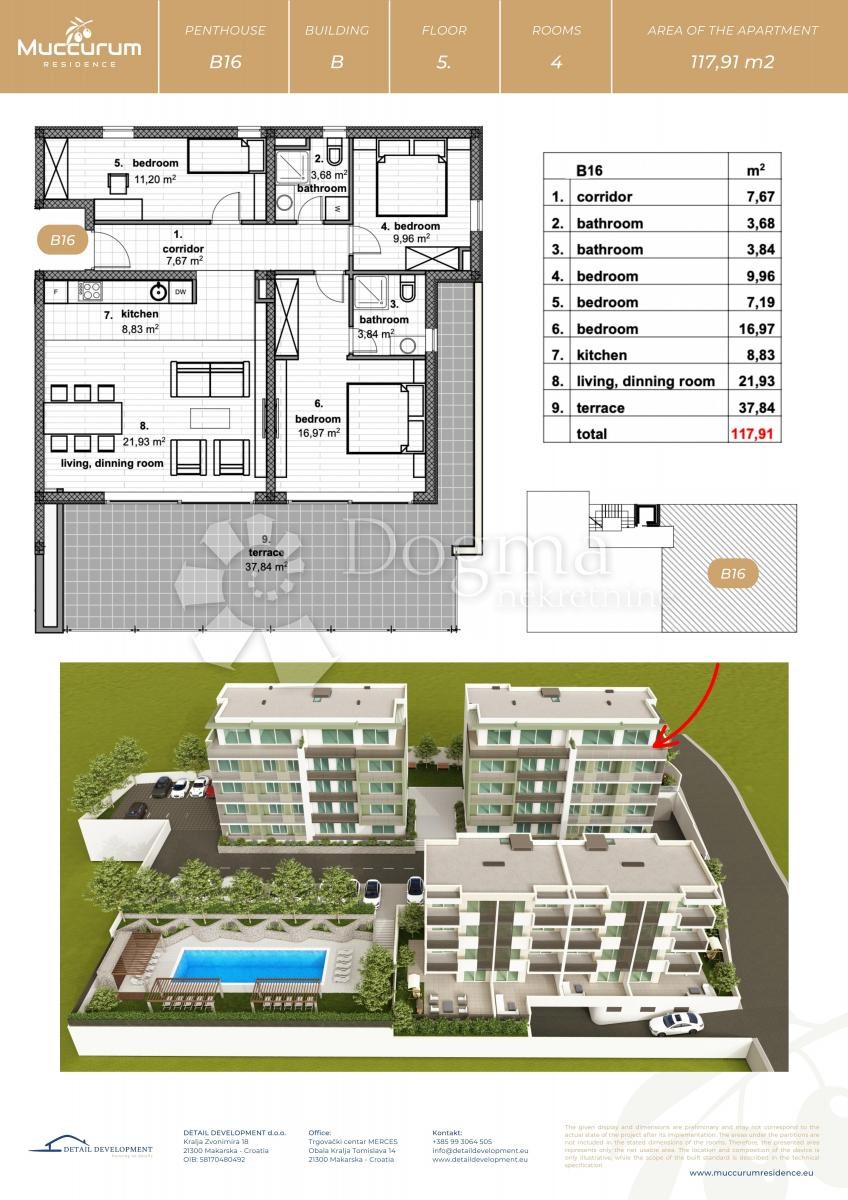 Allogio Makarska, 64,73m2