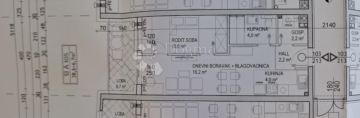 Allogio Globetka, Čakovec, 57,25m2