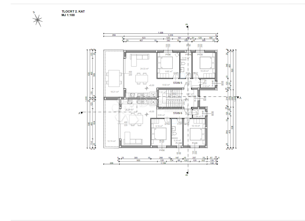 Appartamento Pag, 67,37m2