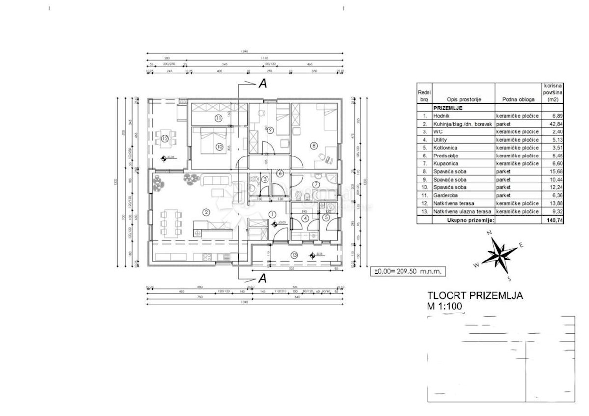 Casa Labin, 140,74m2