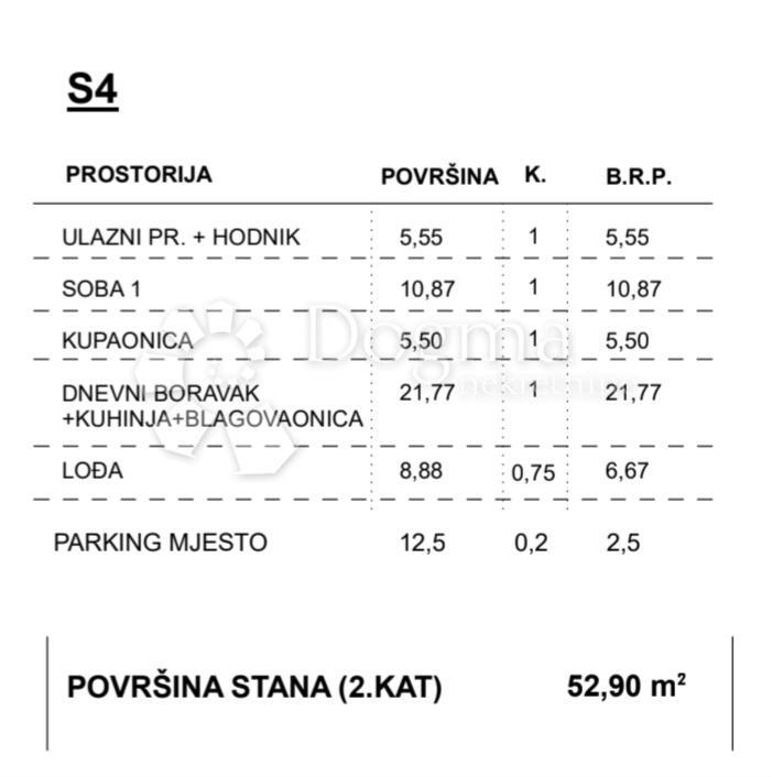 Allogio Komarna, Slivno, 52,90m2