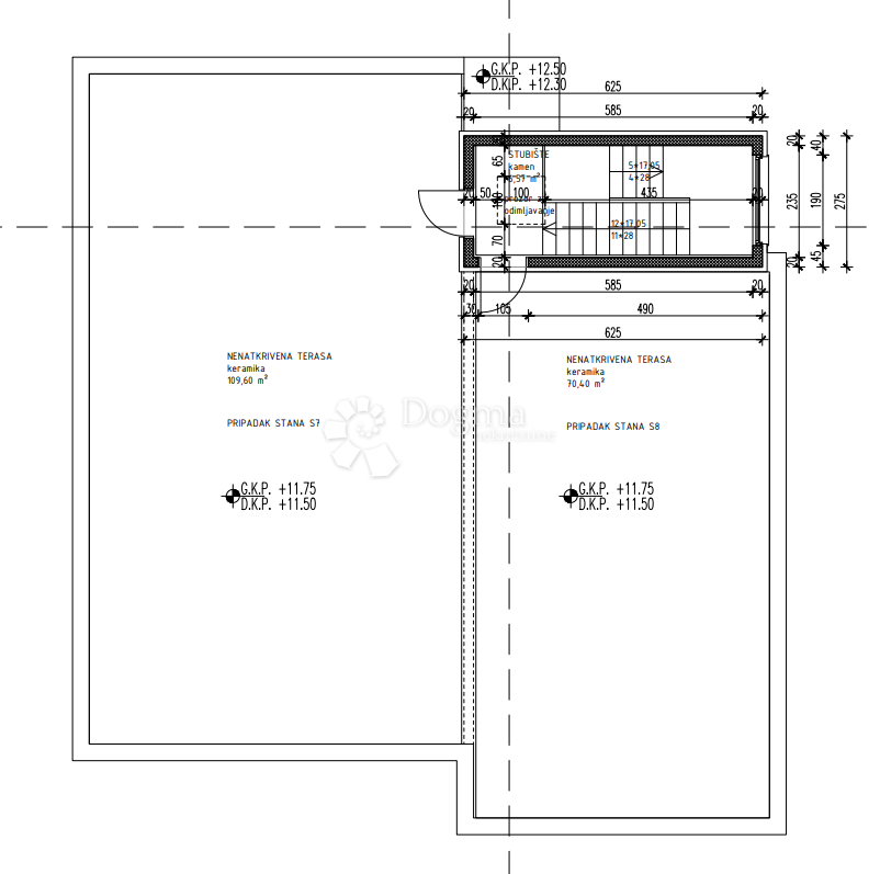 Allogio Okrug Gornji, Okrug, 107,30m2