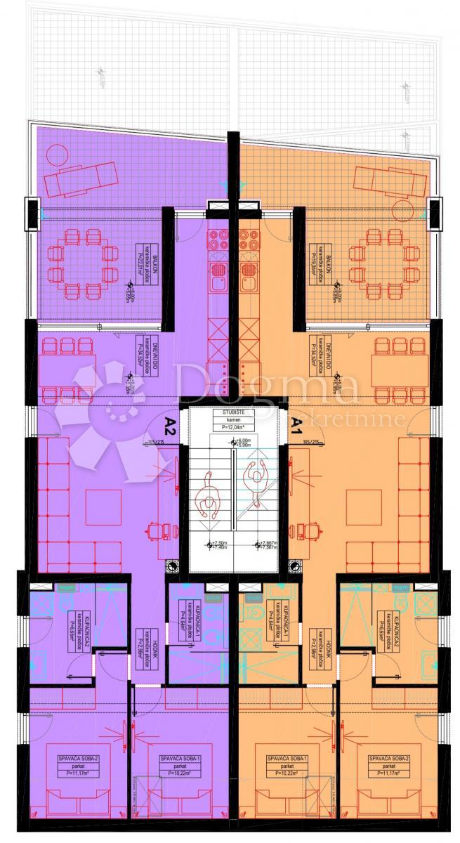 Allogio Šimuni, Pag, 108,32m2