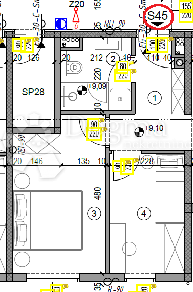 Allogio Monvidal, Pula, 49,05m2