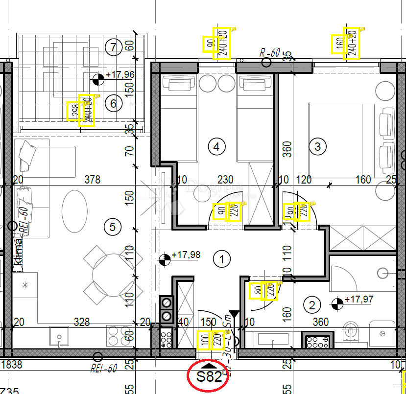 Allogio Monvidal, Pula, 54,01m2