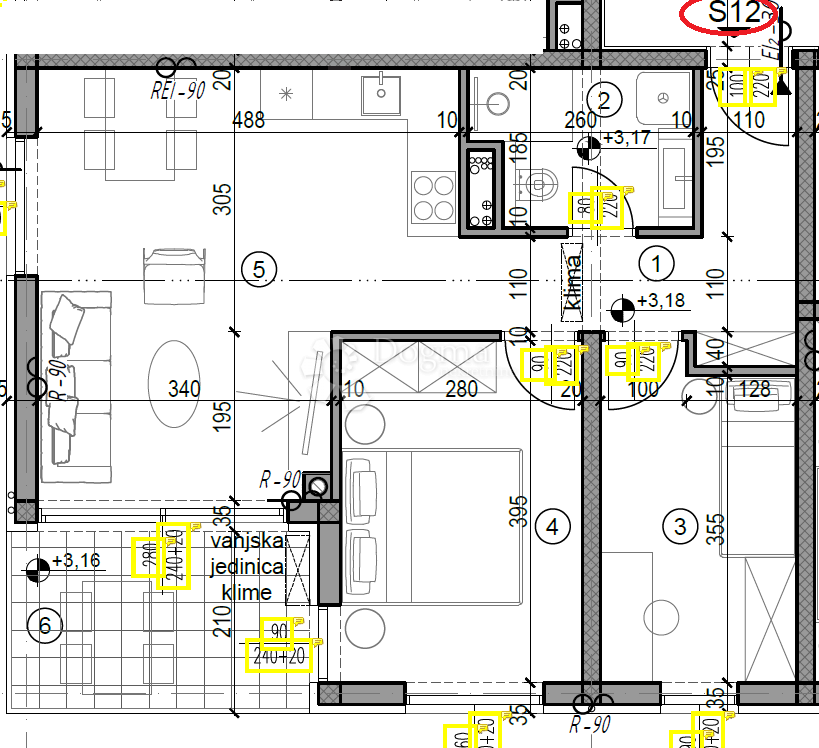 Allogio Monvidal, Pula, 49,05m2