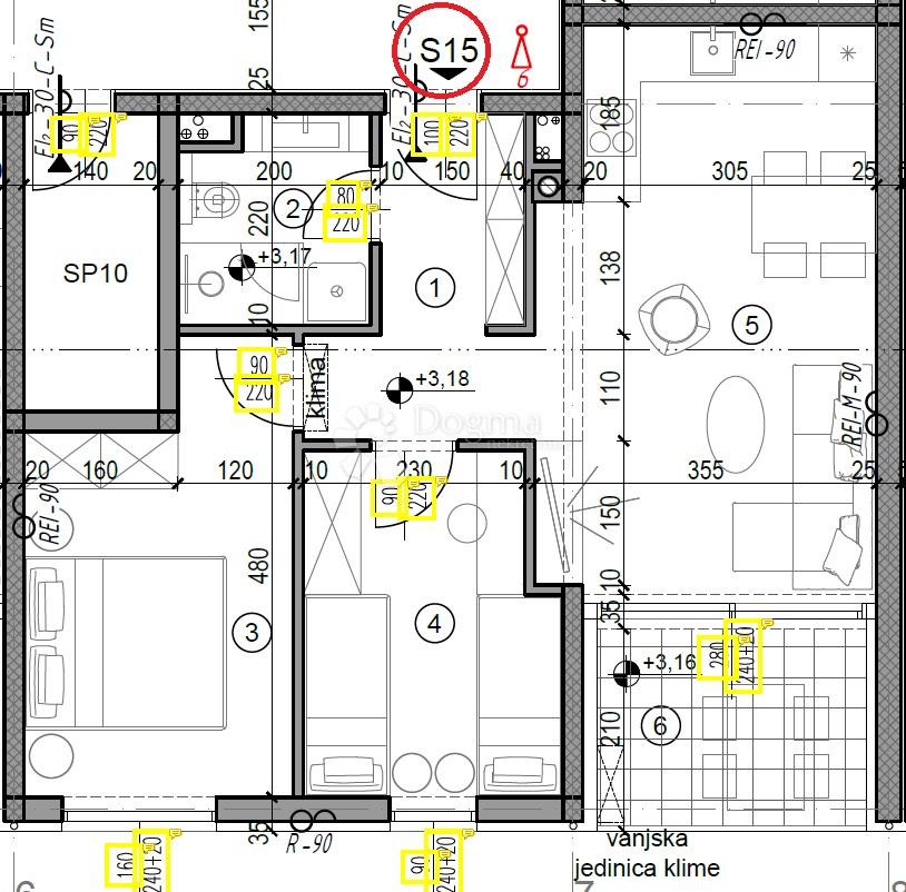 Allogio Monvidal, Pula, 49,05m2