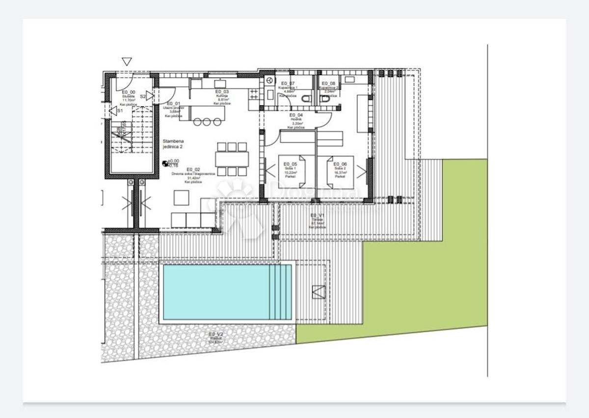 Allogio Škrapavac, Privlaka, 120,94m2