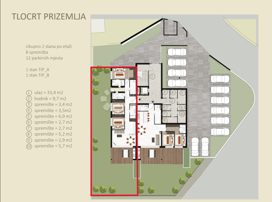 Allogio Novigrad, 336,50m2