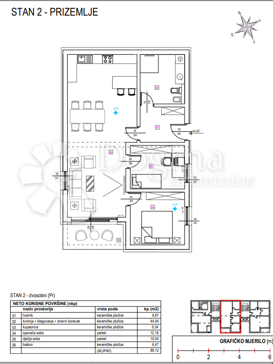 Allogio Centar, Varaždin, 89,52m2