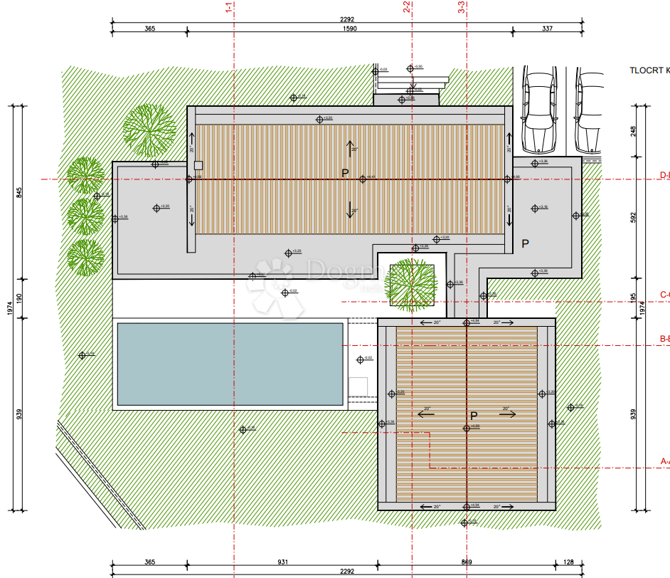 TERRENO PER INVESTIMENTO A BUJA CON PROGETTO DI 5 VILLE CON VISTA