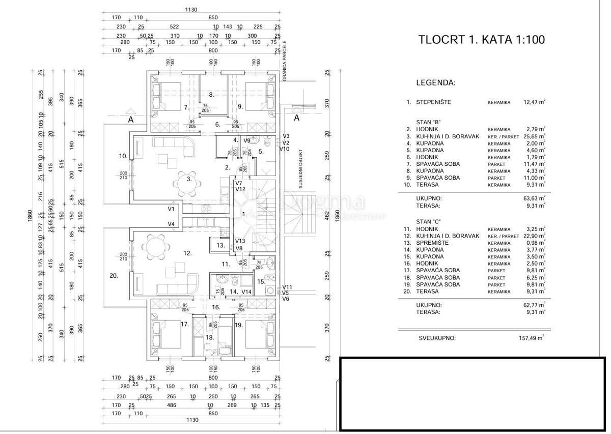 Casa Kaštanjer, Pula, 457,90m2