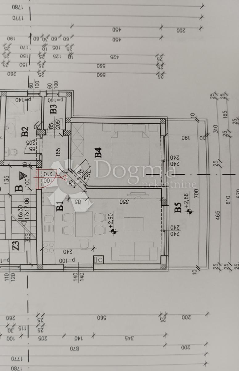 Allogio Kaštanjer, Pula, 54,72m2