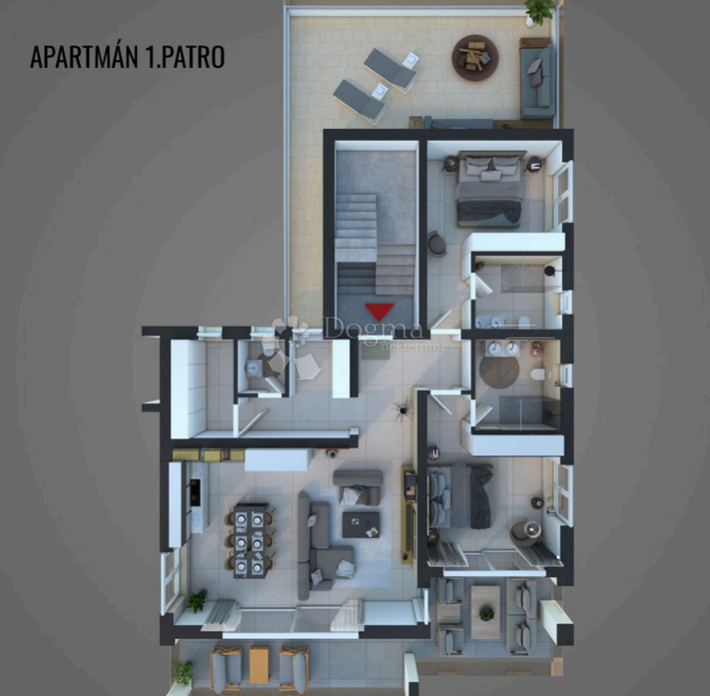Appartamento Barbat na Rabu, Rab, 107m2