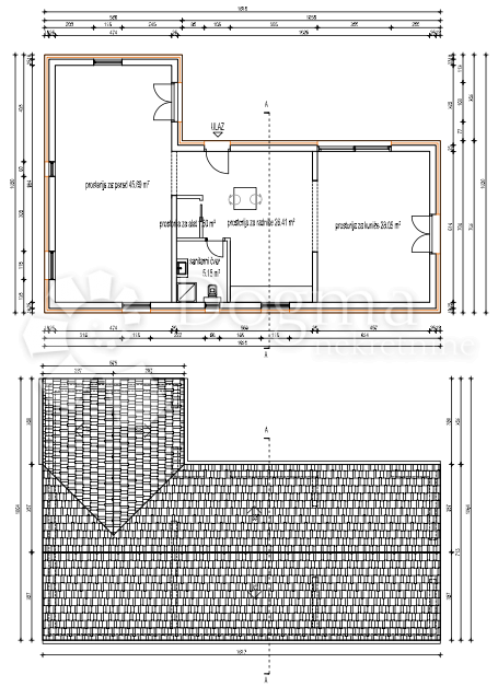 SCONTO! Terreno a Brač con permesso di costruzione, 5.383m2