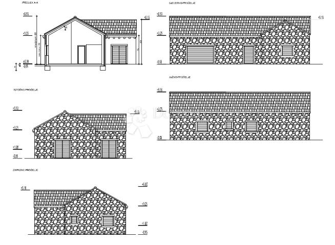 SCONTO! Terreno a Brač con permesso di costruzione, 5.383m2