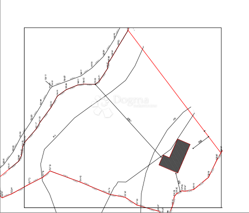 SCONTO! Terreno a Brač con permesso di costruzione, 5.383m2