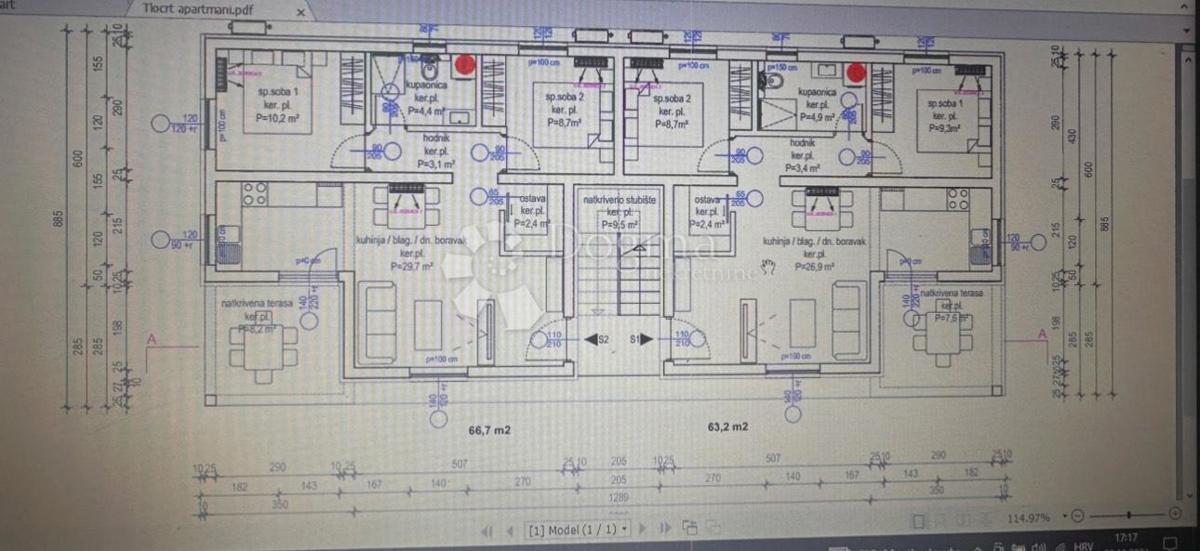 Appartamento Vir, 68m2