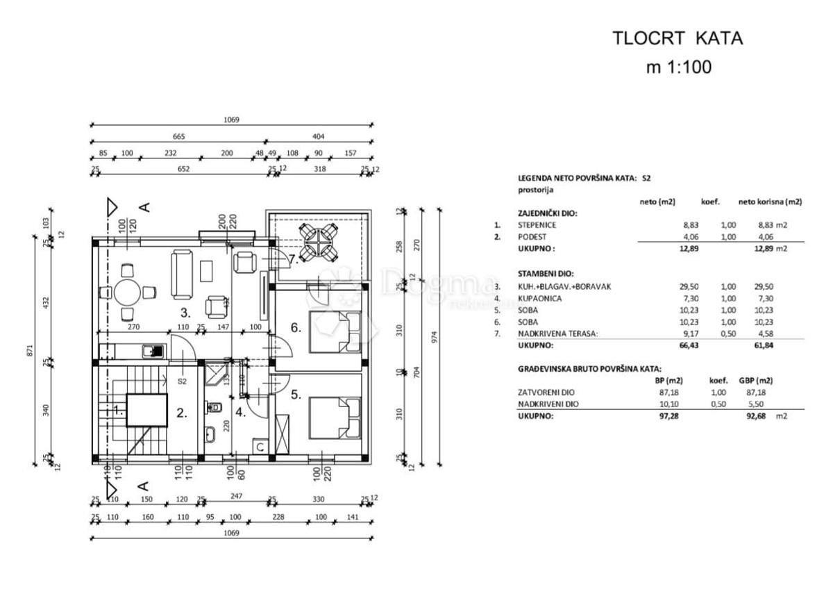 Appartamento Vir, 62m2