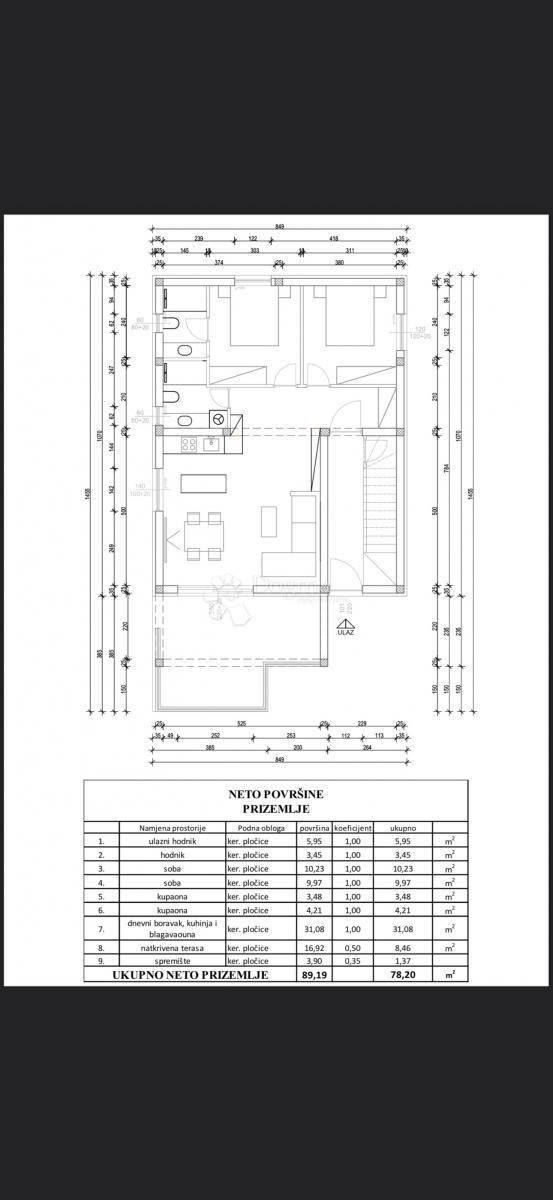 Appartamento Vir, 89,19m2