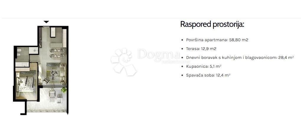 Allogio Umag, 63,60m2