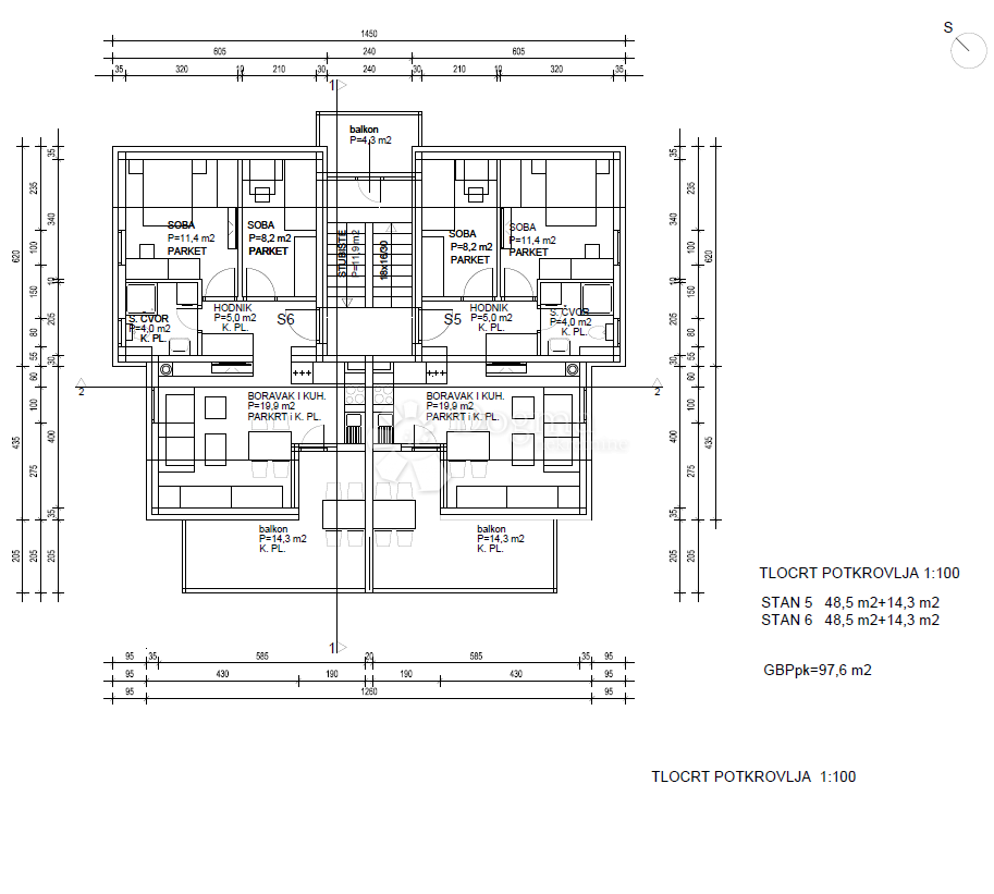 Allogio Rogoznica, 62,80m2