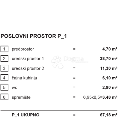 Locale commerciale Centar, Varaždin, 67,18m2