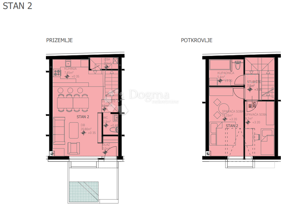 Allogio Centar, Varaždin, 74,85m2