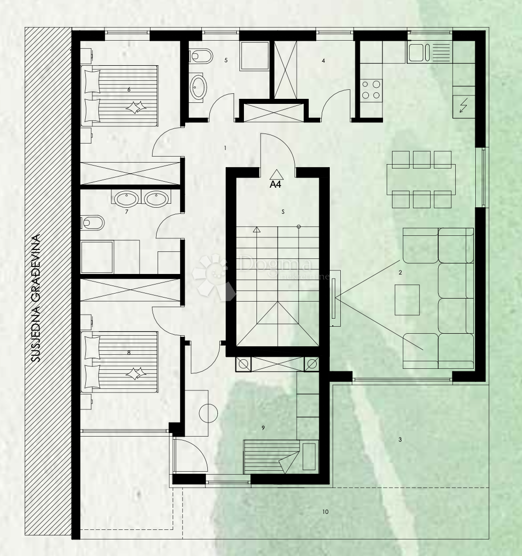 Allogio Valmade, Pula, 96,70m2