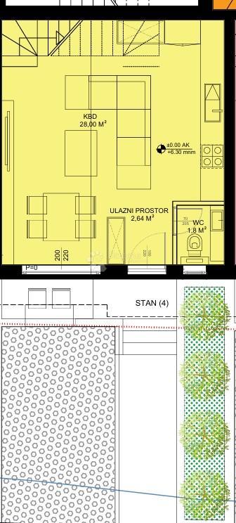 Allogio Sveti Petar na Moru, Sveti Filip I Jakov,  74,10 m²