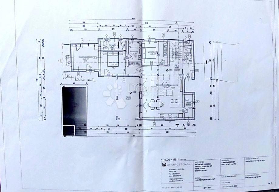 Terreno edificabile Vrsi, 600m2