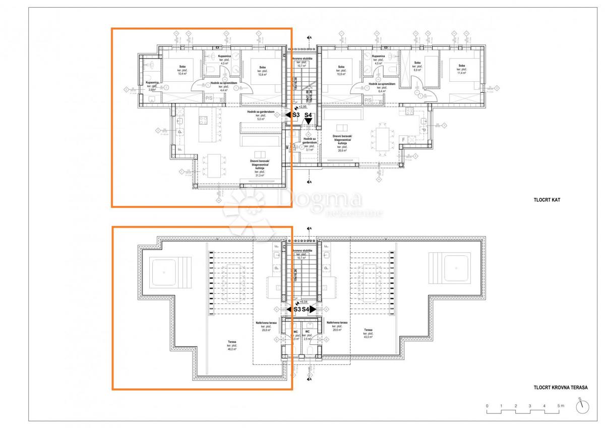 Allogio Tribunj, 102m2